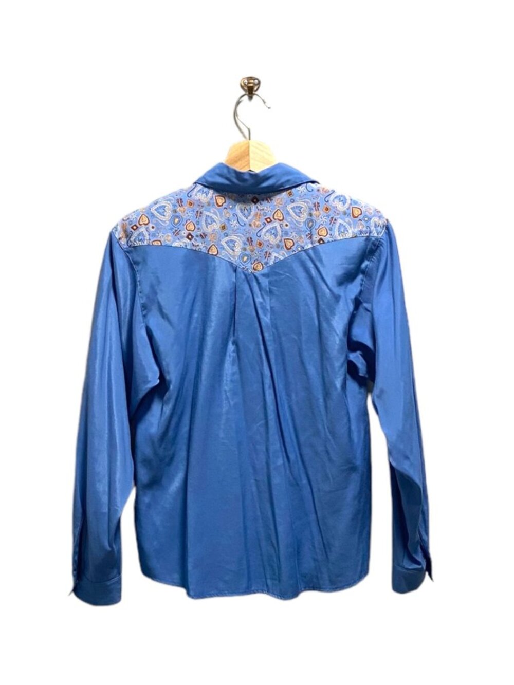 Vintage Desert West Button Down Western Shirt Blue Size XS Rodeo Country Spring - Picture 11 of 13